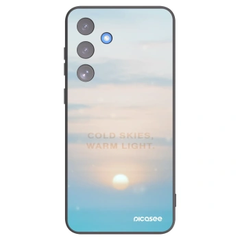 Picasee crna silikonska maskica za Samsung Galaxy S25 FE 5G - COLD SKIES