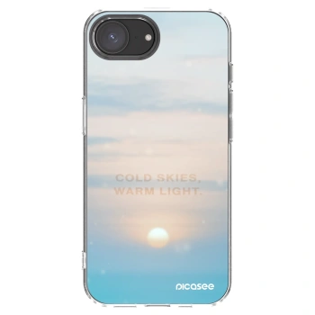 Picasee silikonska prozirna maskica za Apple iPhone 17e - COLD SKIES