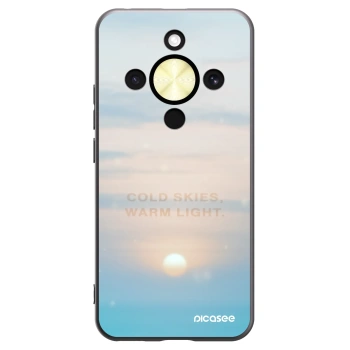Picasee crna silikonska maskica za Honor Magic8 Lite 5G - COLD SKIES