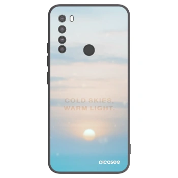 Picasee crna silikonska maskica za Xiaomi Redmi Note 8 - COLD SKIES