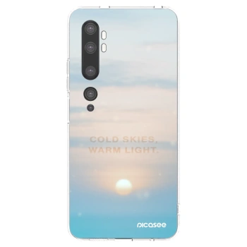 Picasee silikonska prozirna maskica za Xiaomi Mi Note 10 (Pro) - COLD SKIES
