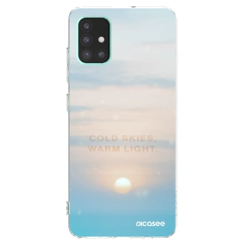 Picasee silikonska prozirna maskica za Samsung Galaxy A51 A515F - COLD SKIES