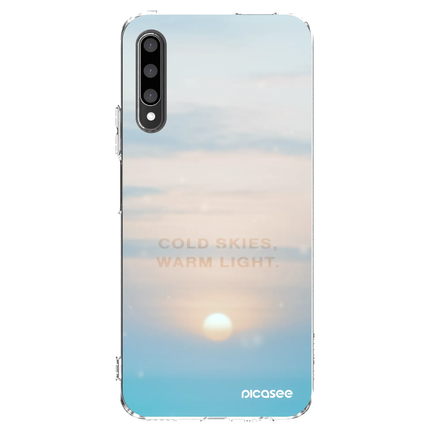 Picasee silikonska prozirna maskica za Honor 9X Pro - COLD SKIES