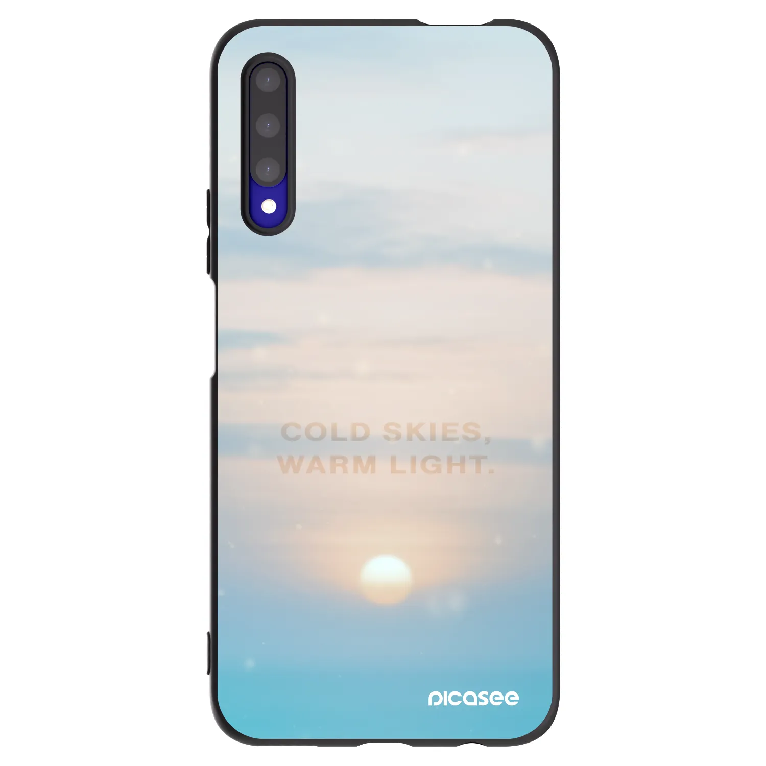 Picasee crna silikonska maskica za Honor 9X Pro - COLD SKIES
