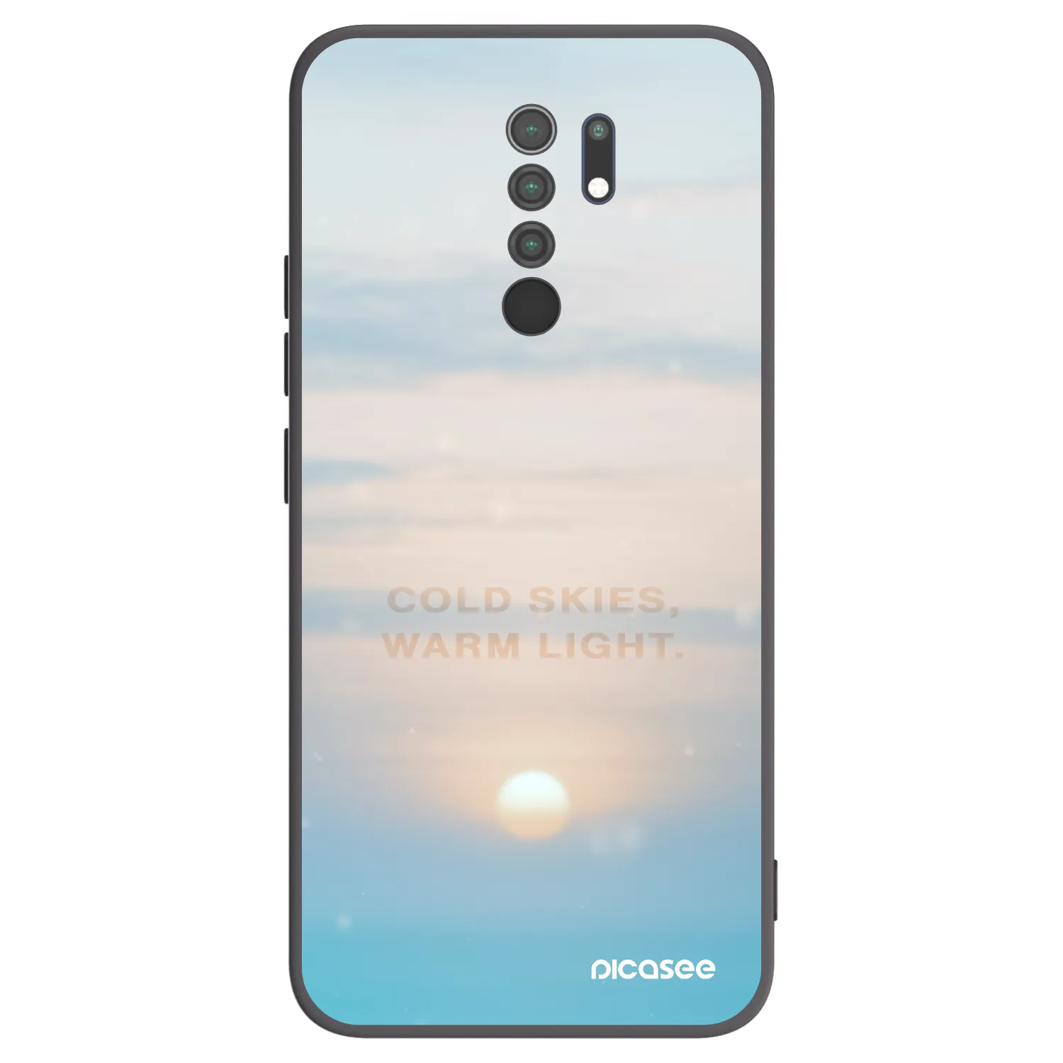 Picasee crna silikonska maskica za Xiaomi Redmi 9 - COLD SKIES