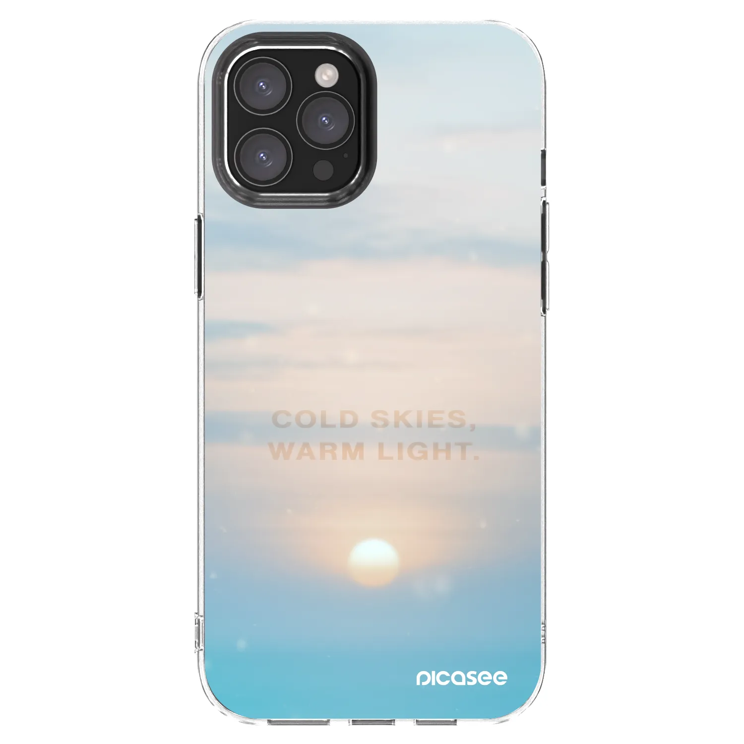 Picasee silikonska prozirna maskica za Apple iPhone 12 Pro Max - COLD SKIES