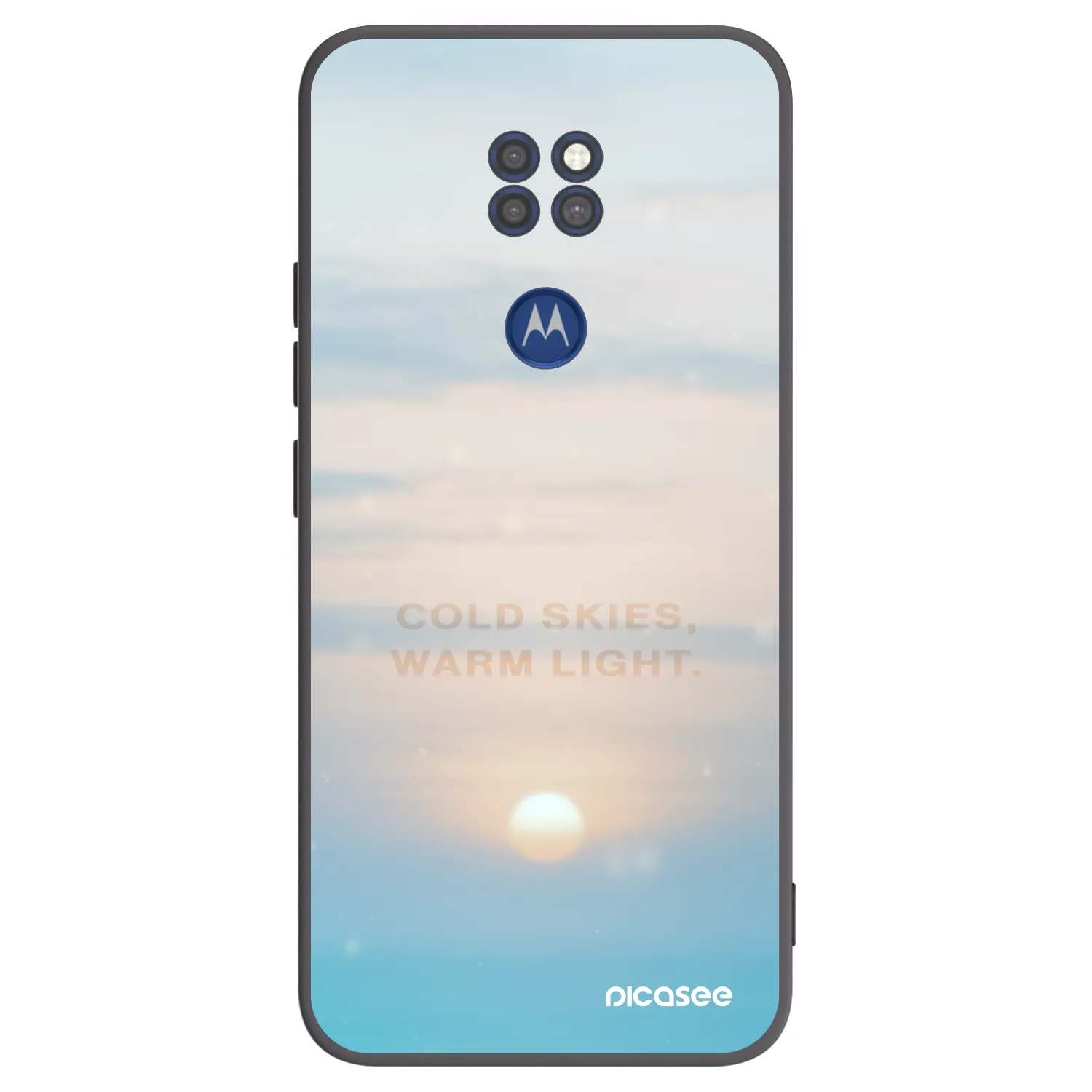 Picasee crna silikonska maskica za Motorola Moto G9 Play - COLD SKIES