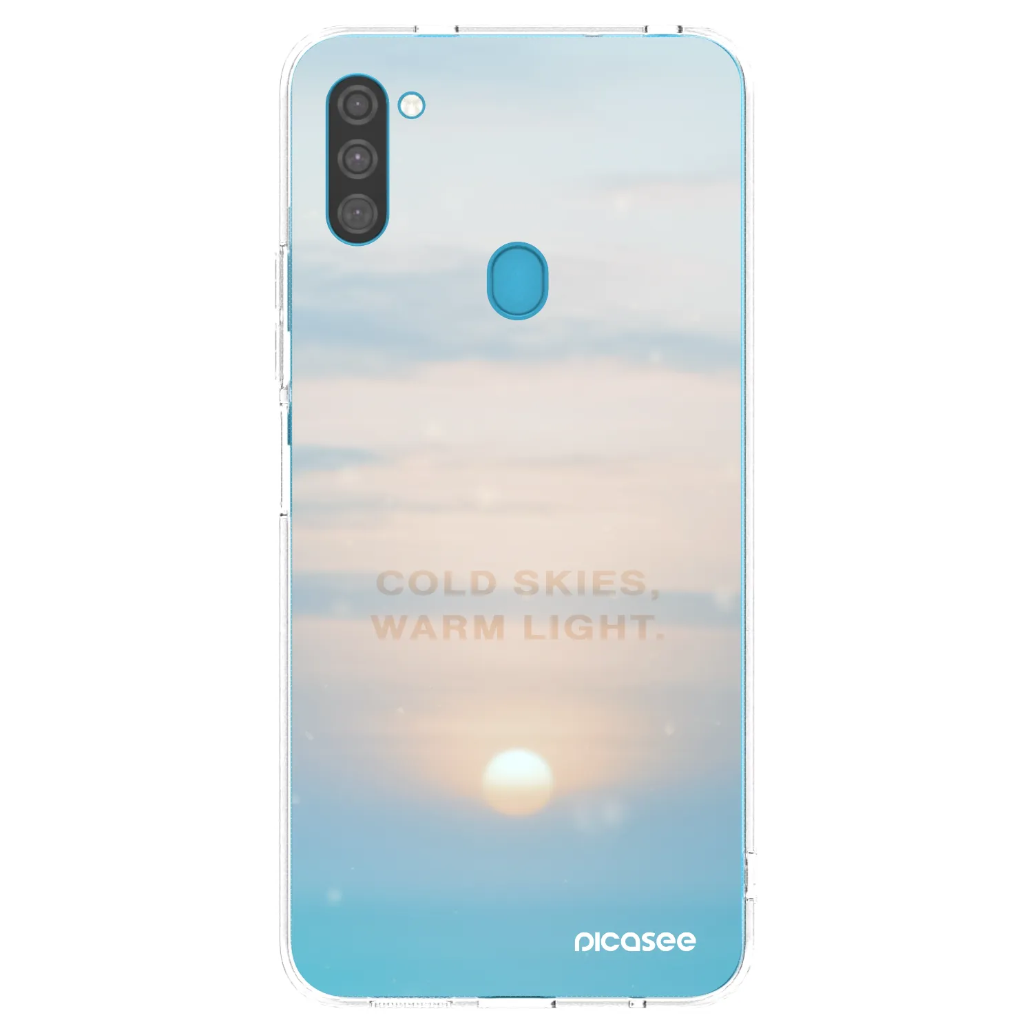 Picasee silikonska prozirna maskica za Samsung Galaxy M11 - COLD SKIES