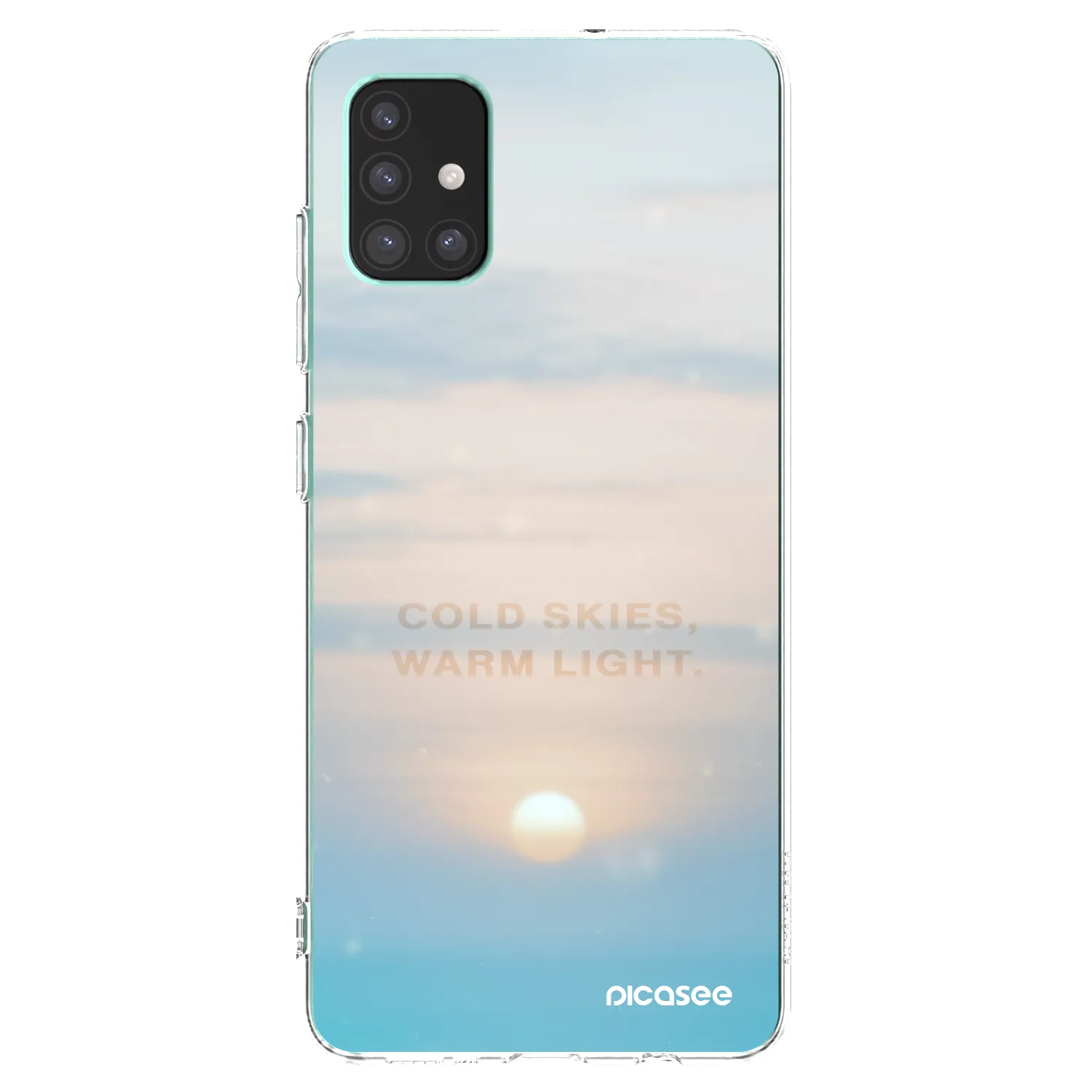 Picasee silikonska prozirna maskica za Samsung Galaxy M51 M515F - COLD SKIES