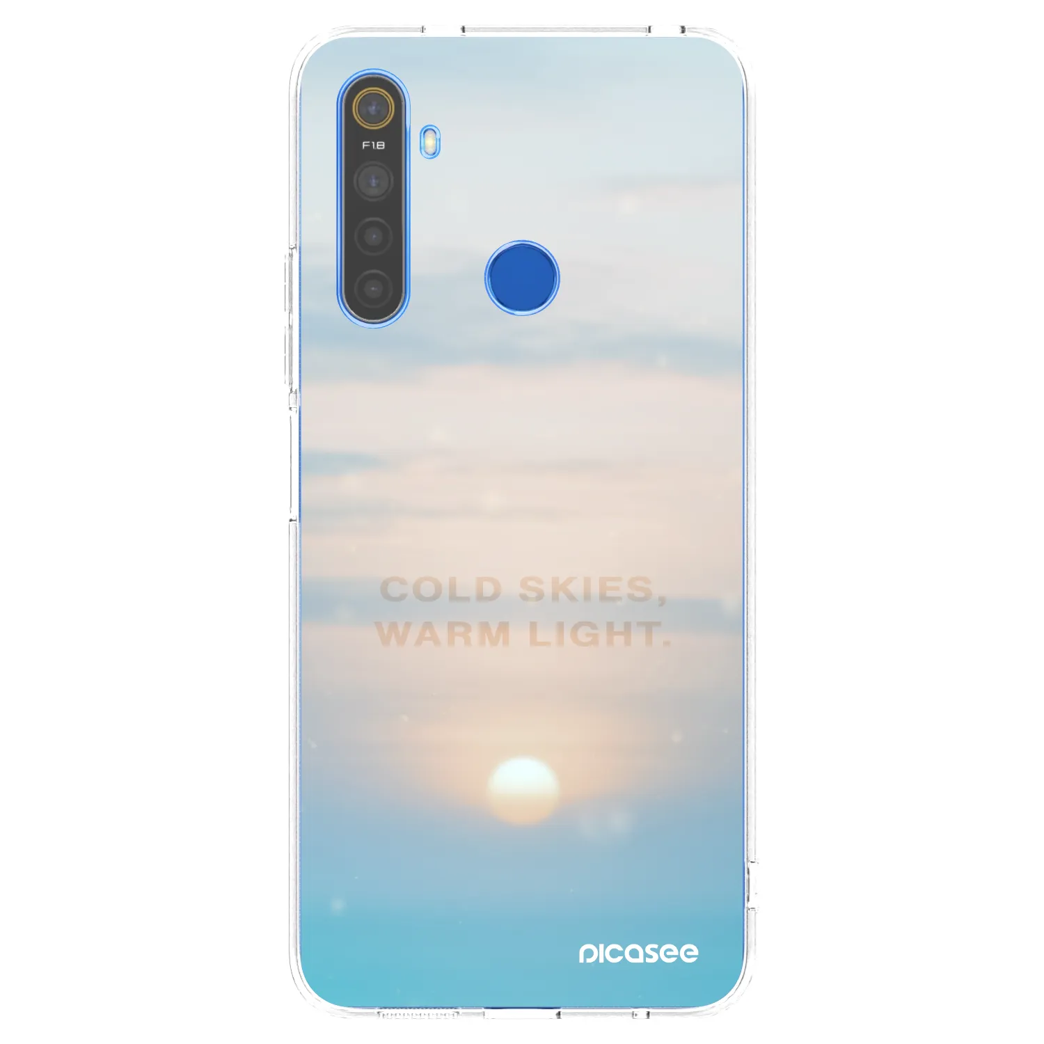 Picasee silikonska prozirna maskica za Realme 5 - COLD SKIES