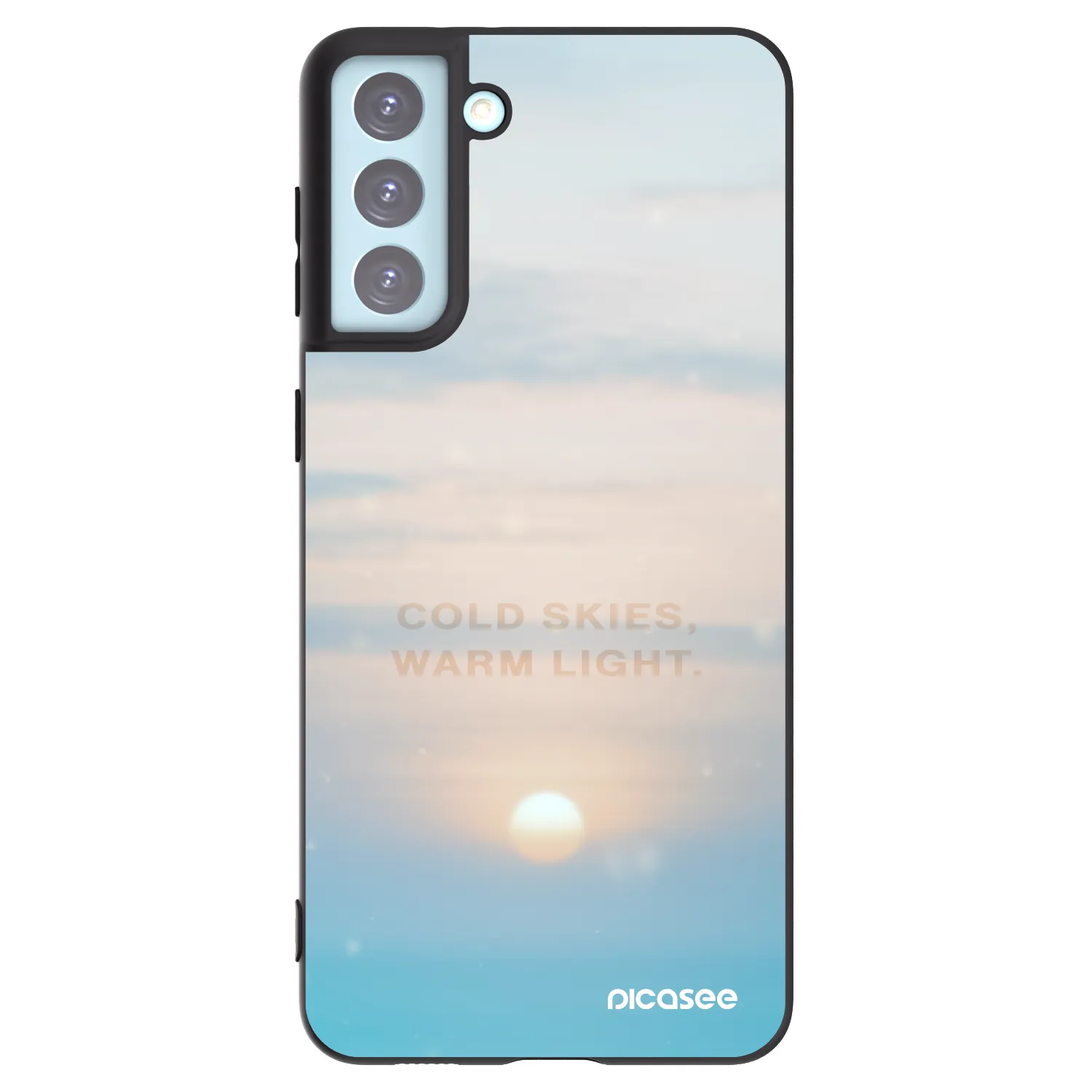Picasee crna silikonska maskica za Samsung Galaxy S21+ 5G G996F - COLD SKIES