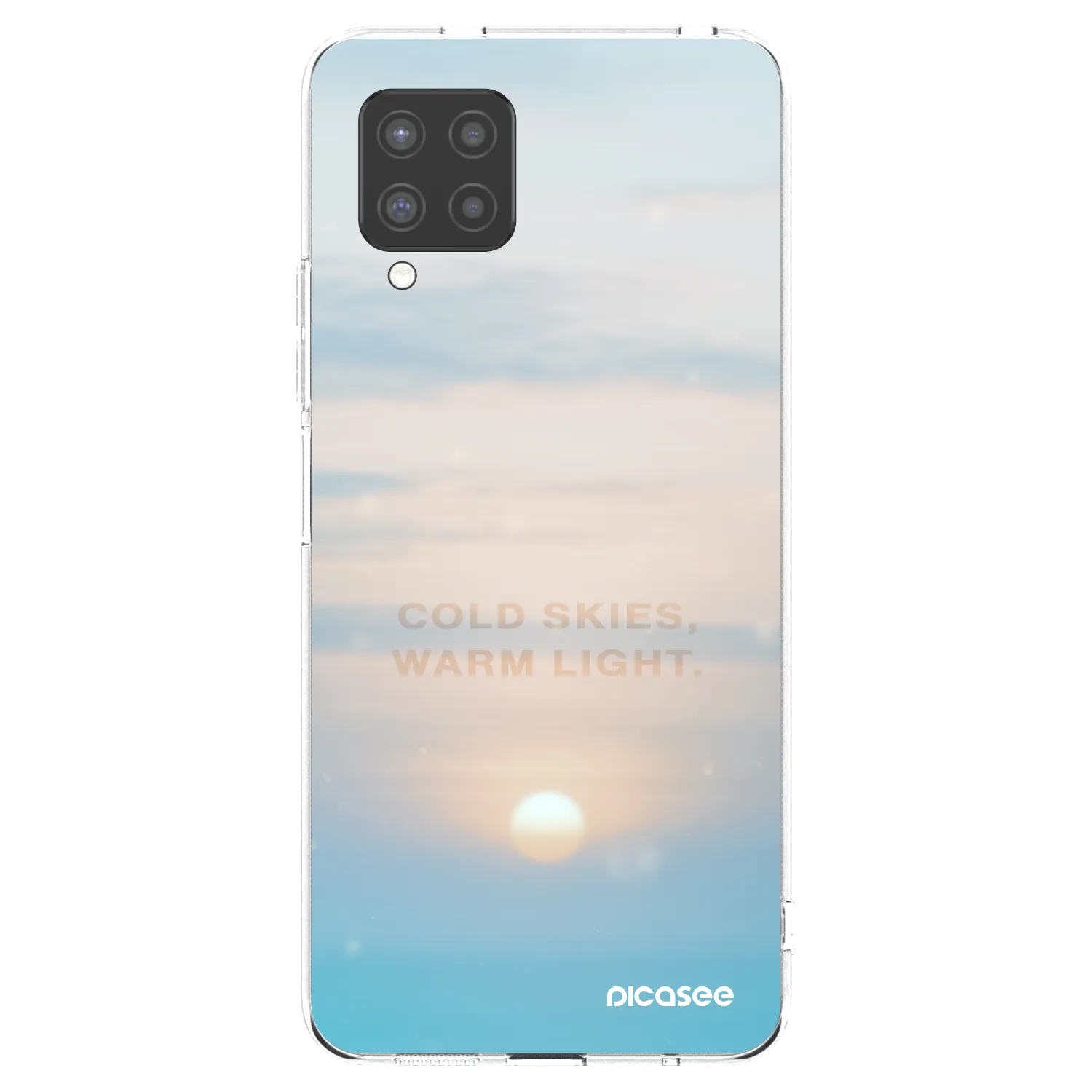 Picasee silikonska prozirna maskica za Samsung Galaxy A42 A426B - COLD SKIES