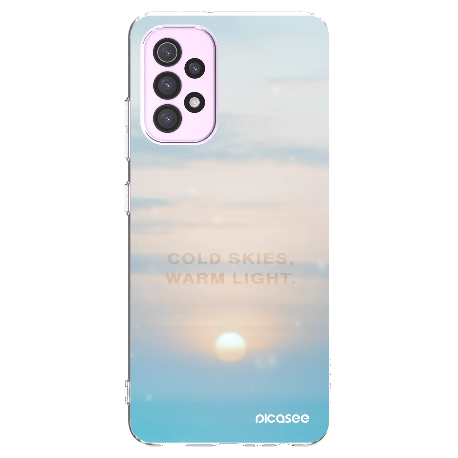 Picasee silikonska prozirna maskica za Samsung Galaxy A32 5G A326B - COLD SKIES