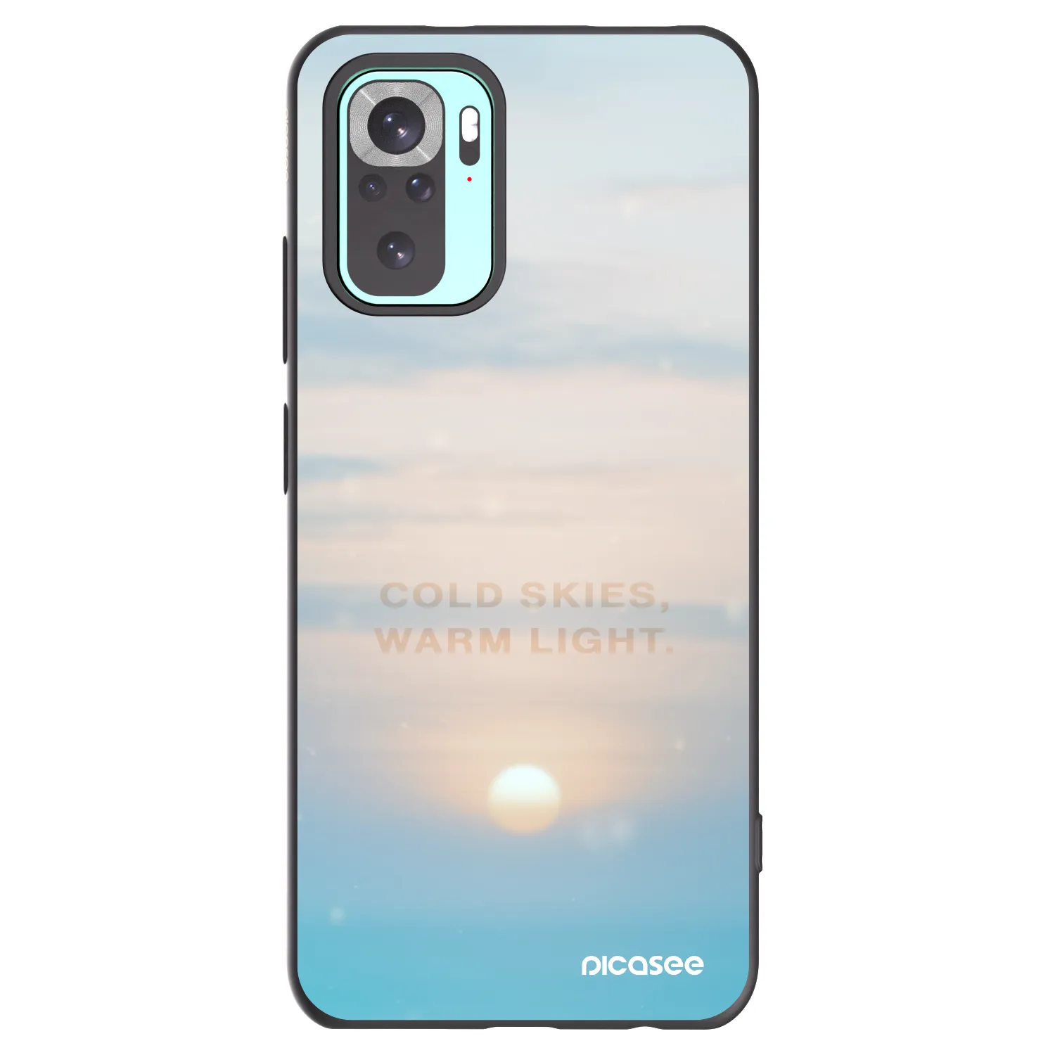 Picasee crna silikonska maskica za Xiaomi Redmi Note 10 Pro - COLD SKIES