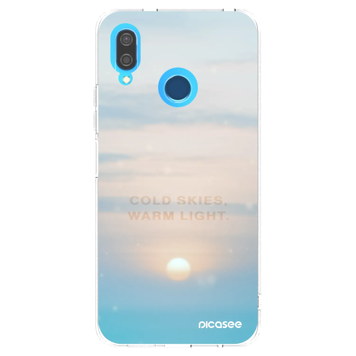 Picasee silikonska prozirna maskica za Huawei P20 Lite - COLD SKIES