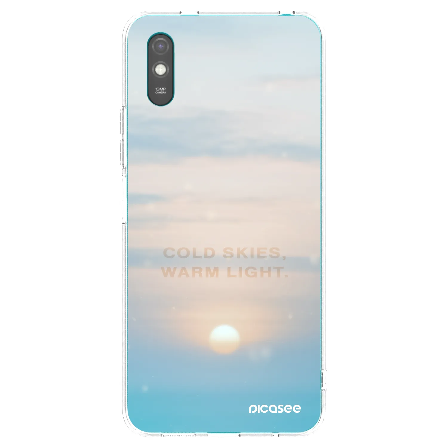 Picasee silikonska prozirna maskica za Xiaomi Redmi 9AT - COLD SKIES