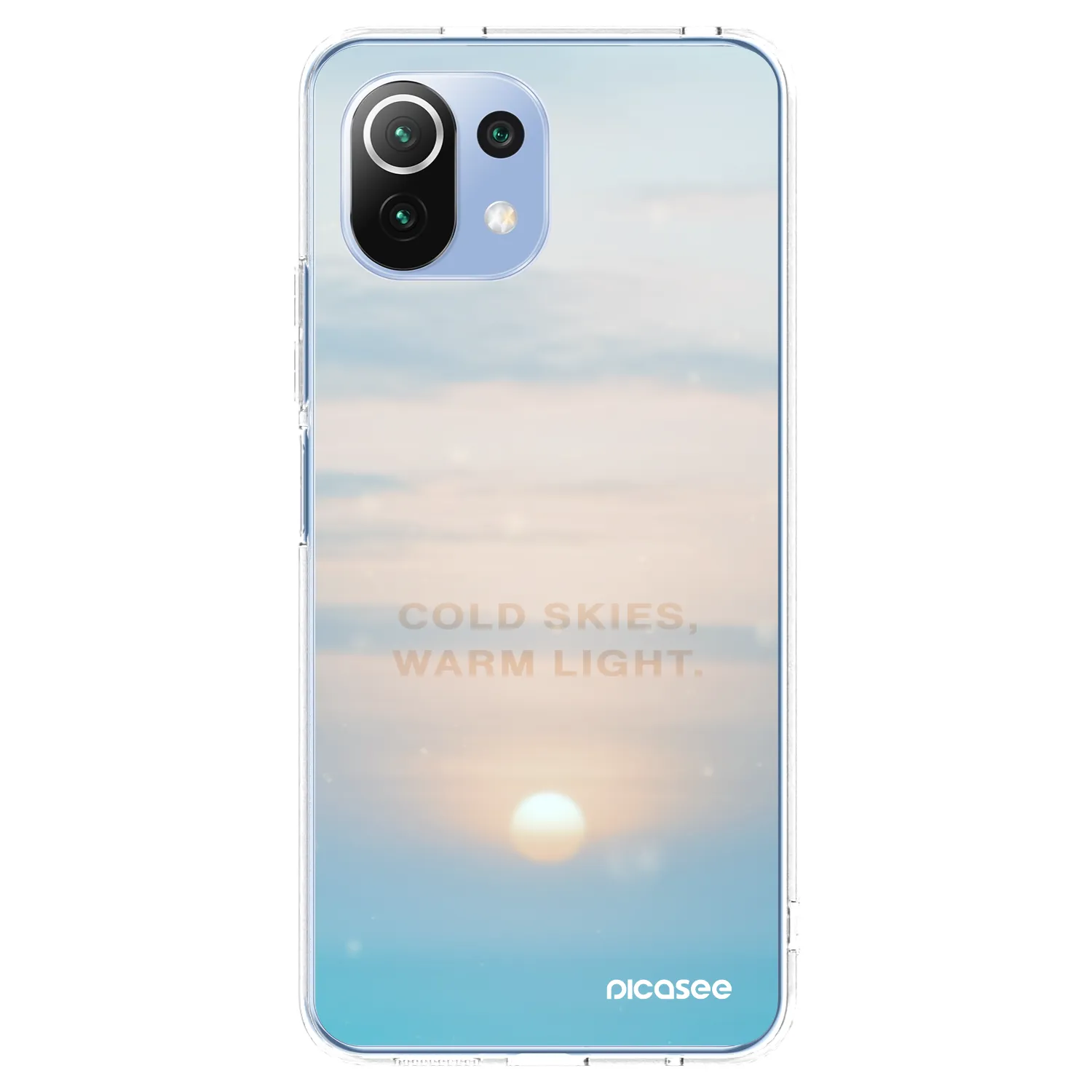 Picasee silikonska prozirna maskica za Xiaomi Mi 11 Lite - COLD SKIES