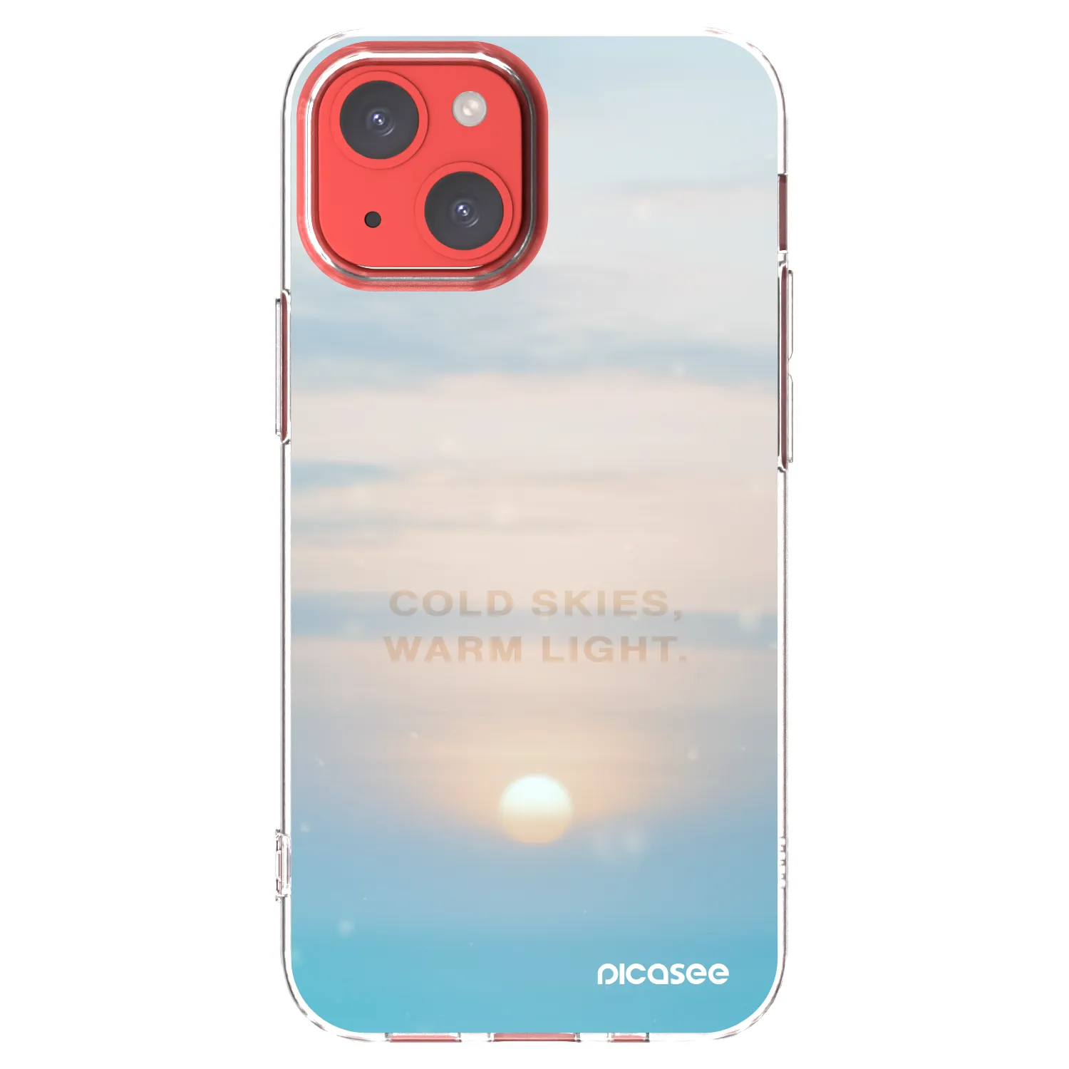 Picasee silikonska prozirna maskica za Apple iPhone 13 mini - COLD SKIES