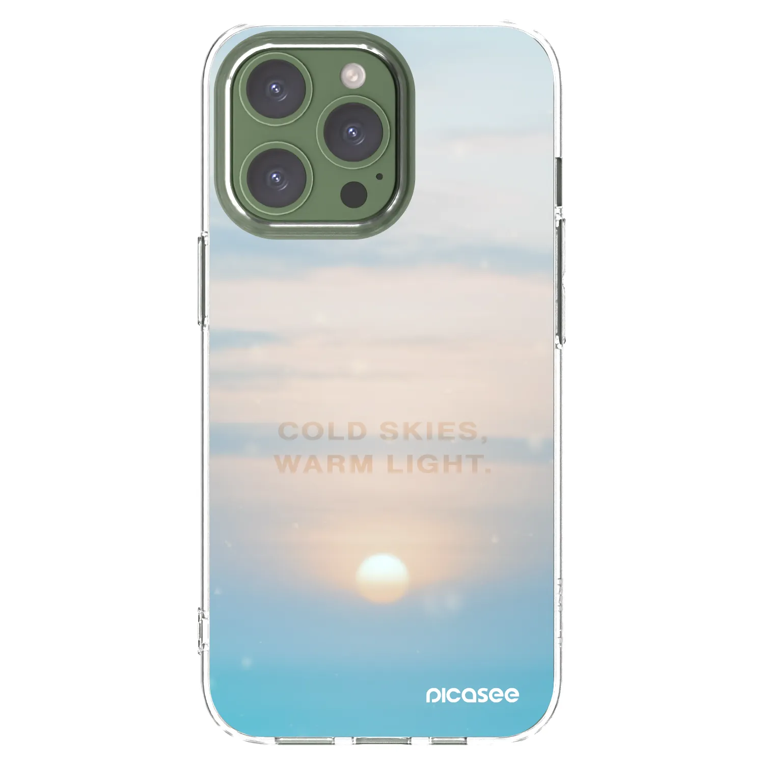 Picasee silikonska prozirna maskica za Apple iPhone 13 Pro - COLD SKIES