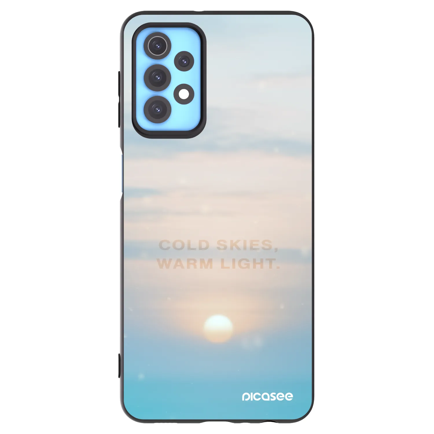 Picasee crna silikonska maskica za Samsung Galaxy A32 4G SM-A325F - COLD SKIES
