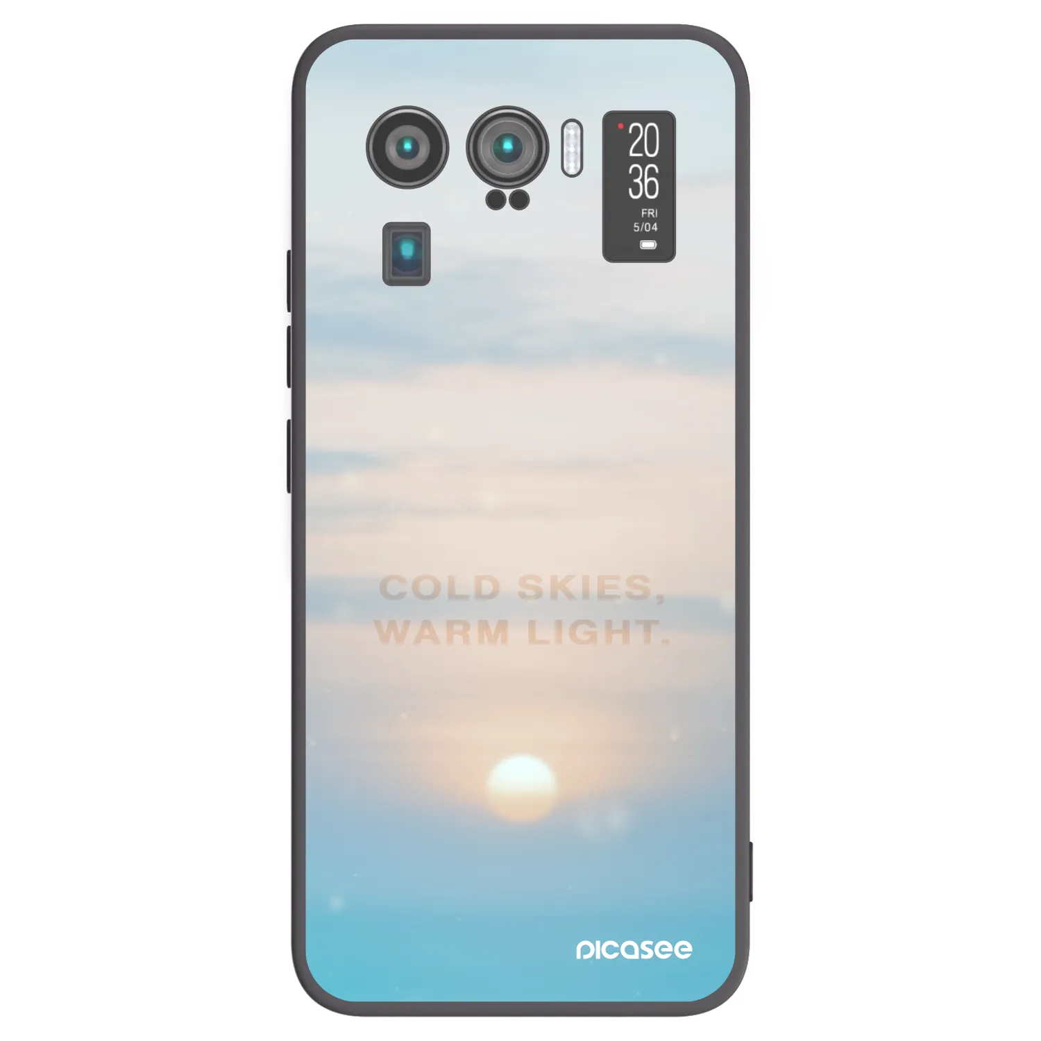Picasee crna silikonska maskica za Xiaomi Mi 11 Ultra - COLD SKIES