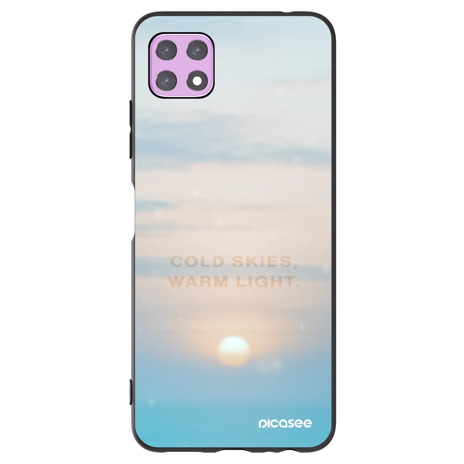 Picasee crna silikonska maskica za Samsung Galaxy A22 A226B 5G - COLD SKIES