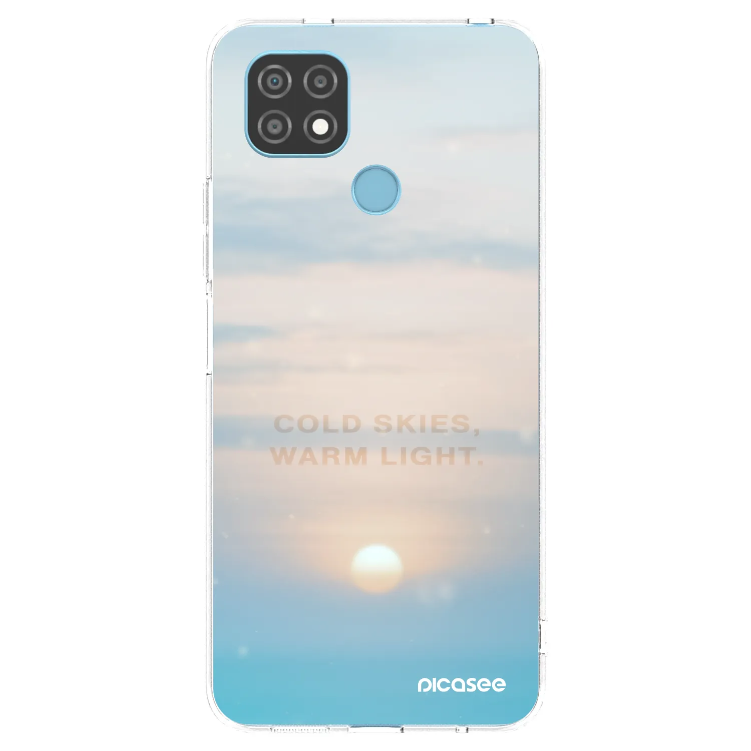 Picasee silikonska prozirna maskica za Realme C21 - COLD SKIES