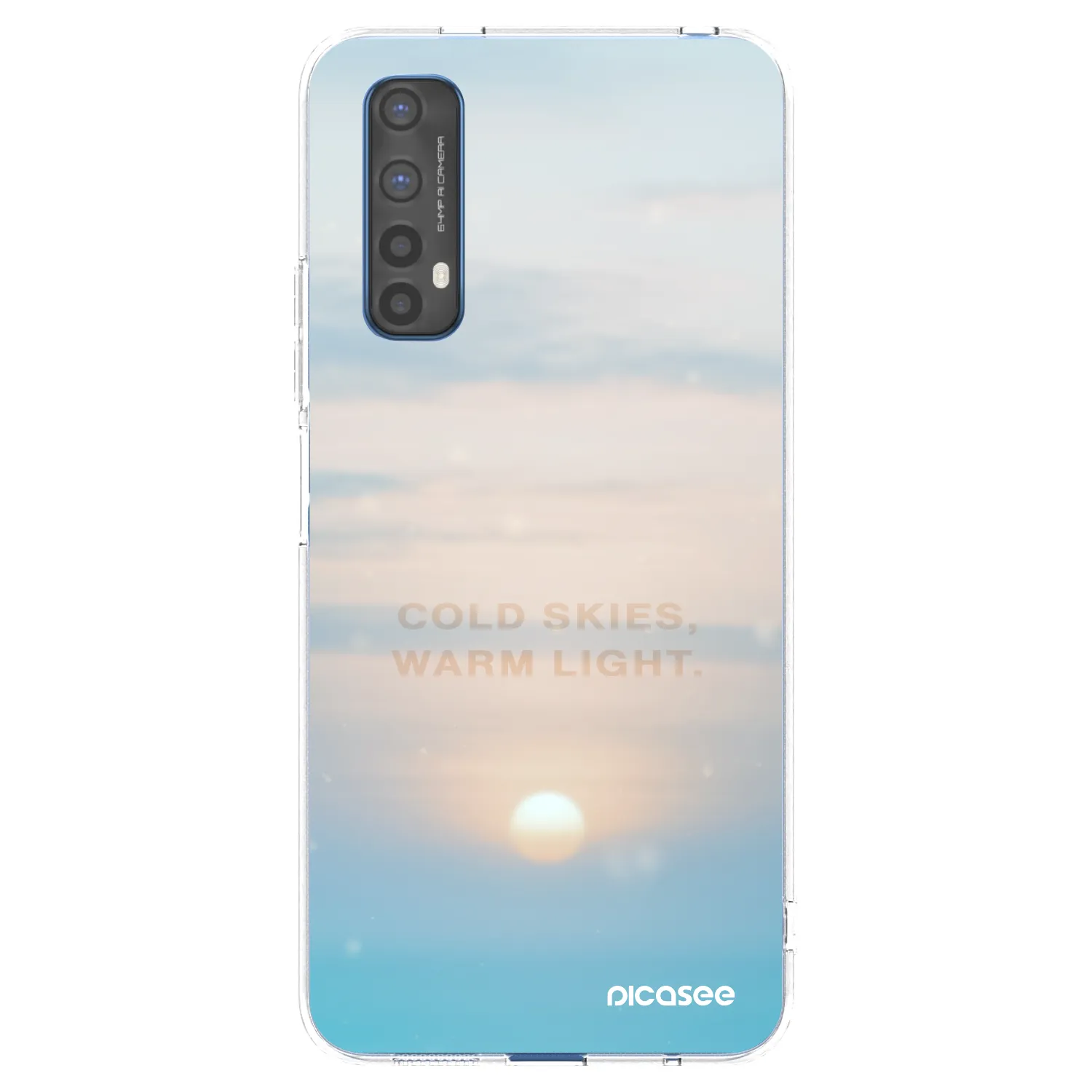 Picasee silikonska prozirna maskica za Realme 7 - COLD SKIES