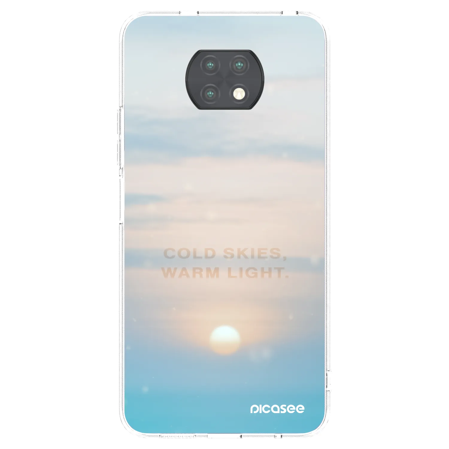 Picasee silikonska prozirna maskica za Xiaomi Redmi Note 9T - COLD SKIES