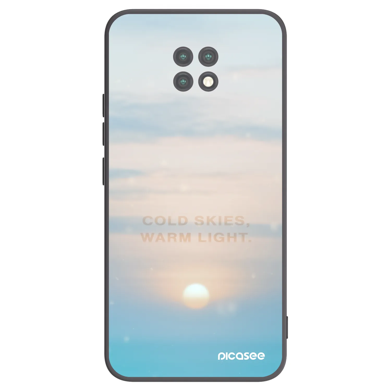 Picasee crna silikonska maskica za Xiaomi Redmi Note 9T - COLD SKIES