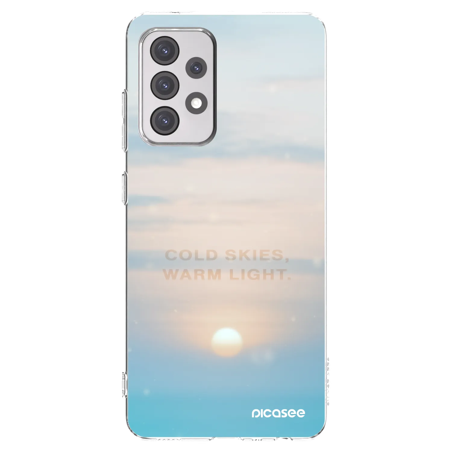 Picasee silikonska prozirna maskica za Samsung Galaxy A52s 5G A528B - COLD SKIES