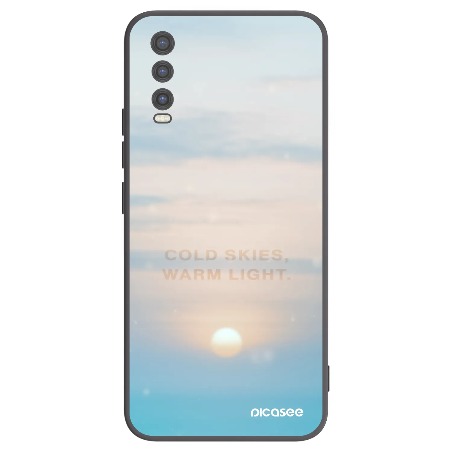 Picasee crna silikonska maskica za Vivo Y20s - COLD SKIES