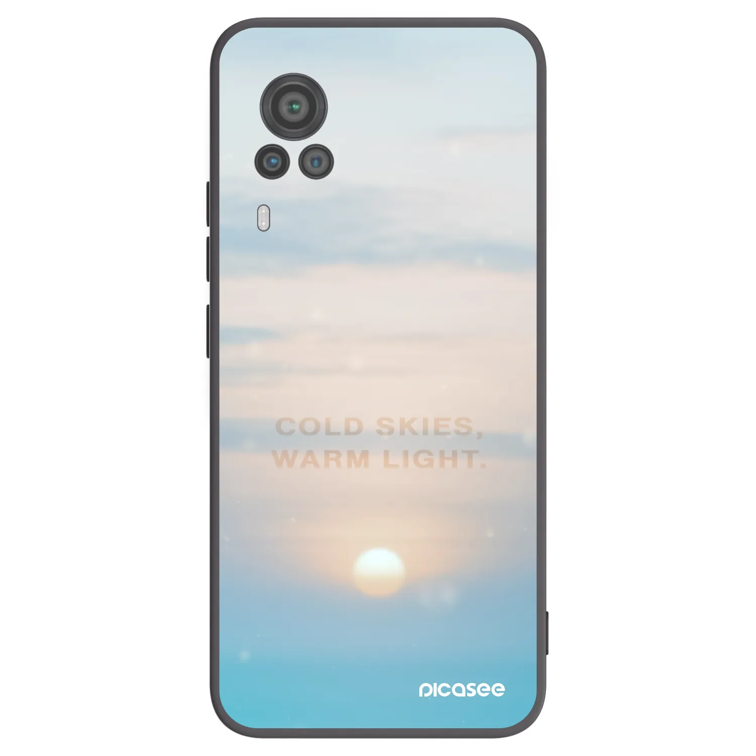 Picasee crna silikonska maskica za Vivo X60 Pro 5G - COLD SKIES