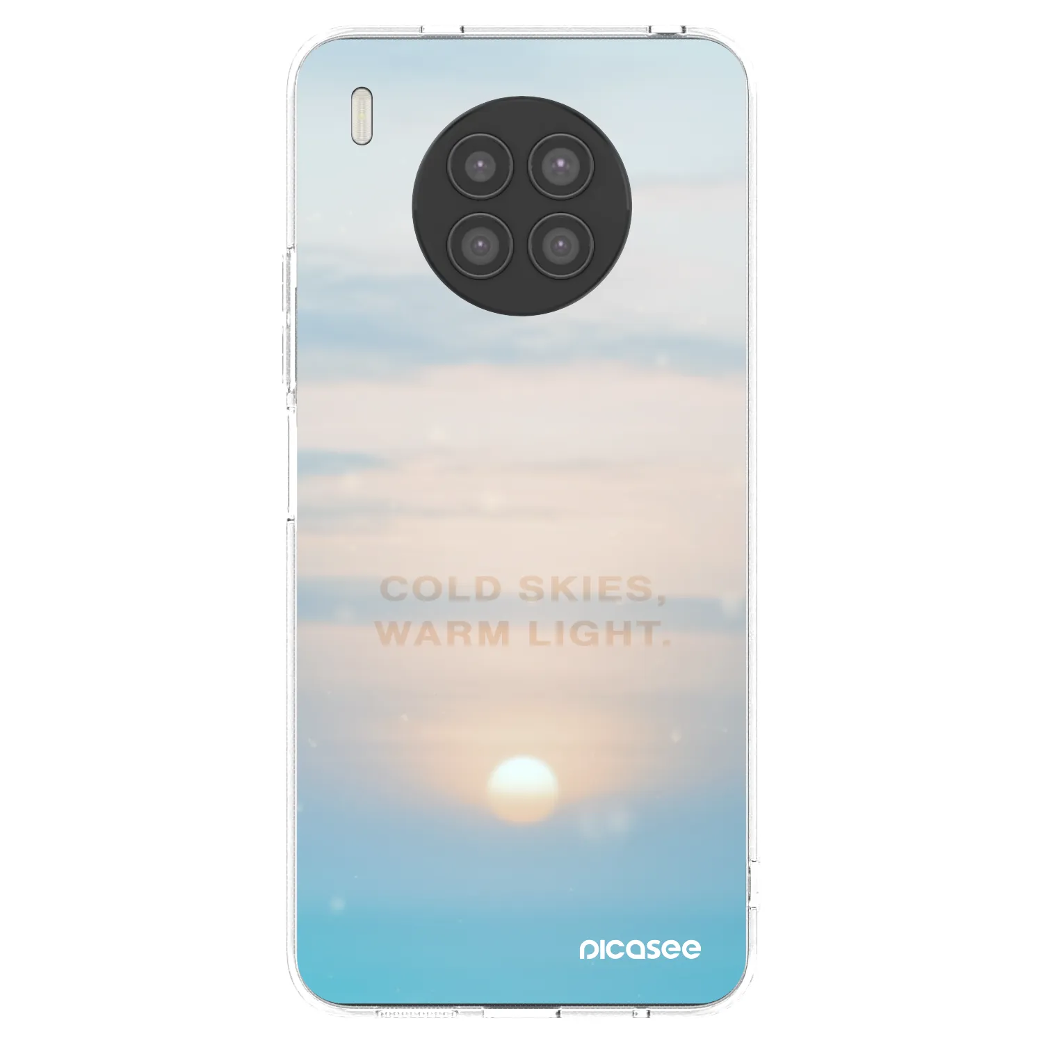 Picasee silikonska prozirna maskica za Huawei Nova 8i - COLD SKIES