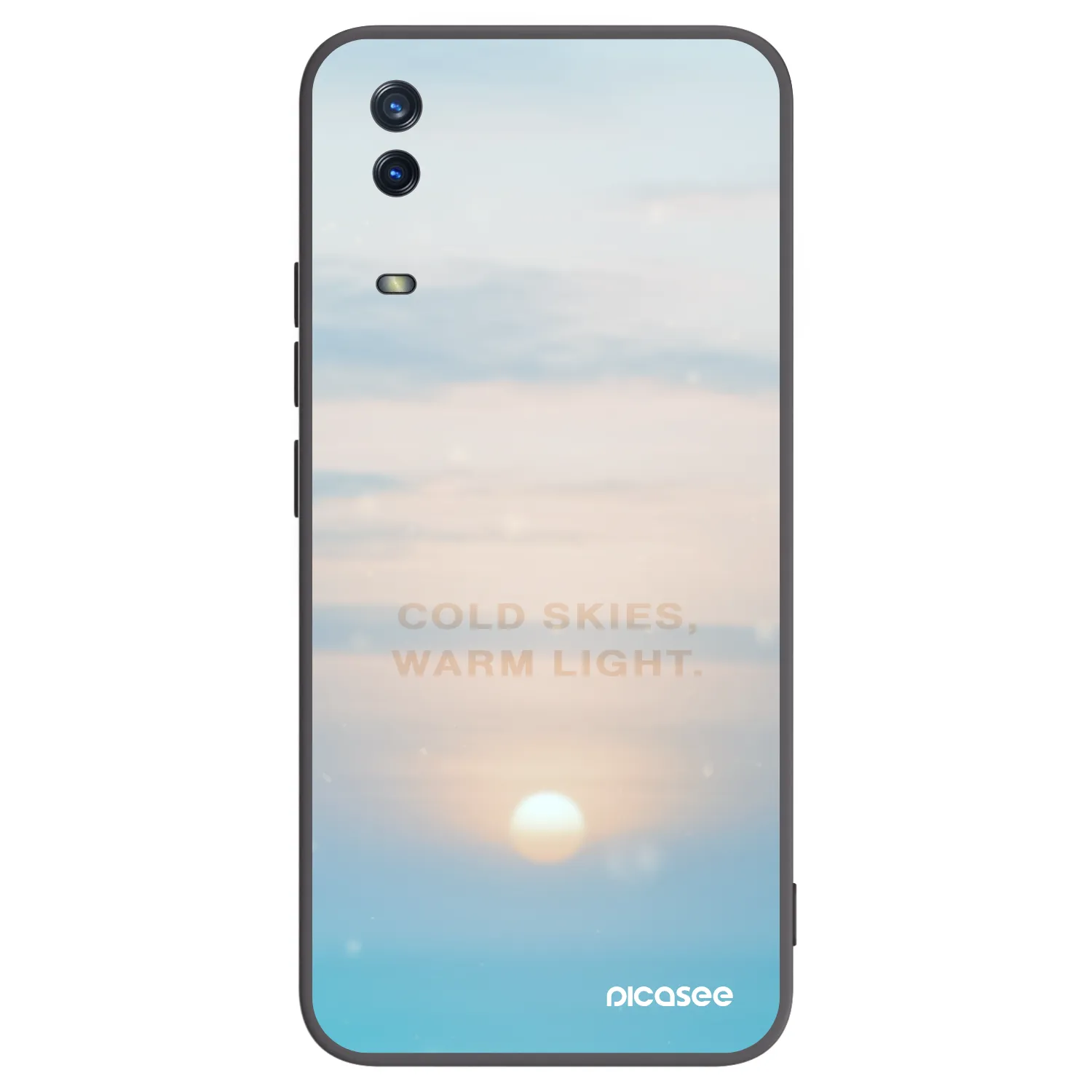 Picasee crna silikonska maskica za Vivo Y11s - COLD SKIES