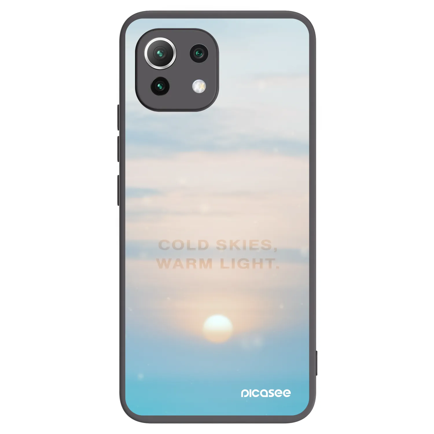 Picasee crna silikonska maskica za Xiaomi 11 Lite 5G NE - COLD SKIES