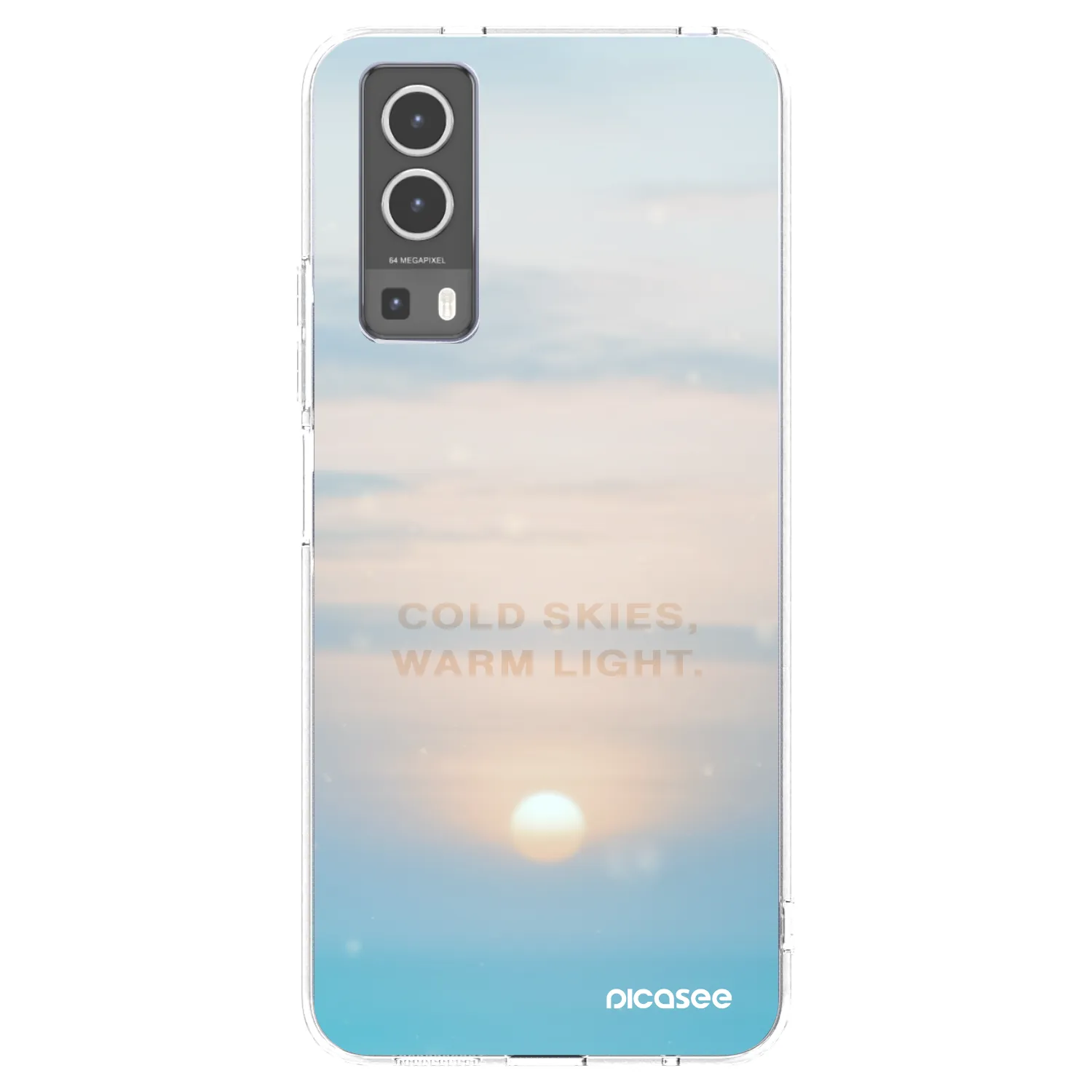 Picasee silikonska prozirna maskica za Vivo Y72 5G - COLD SKIES