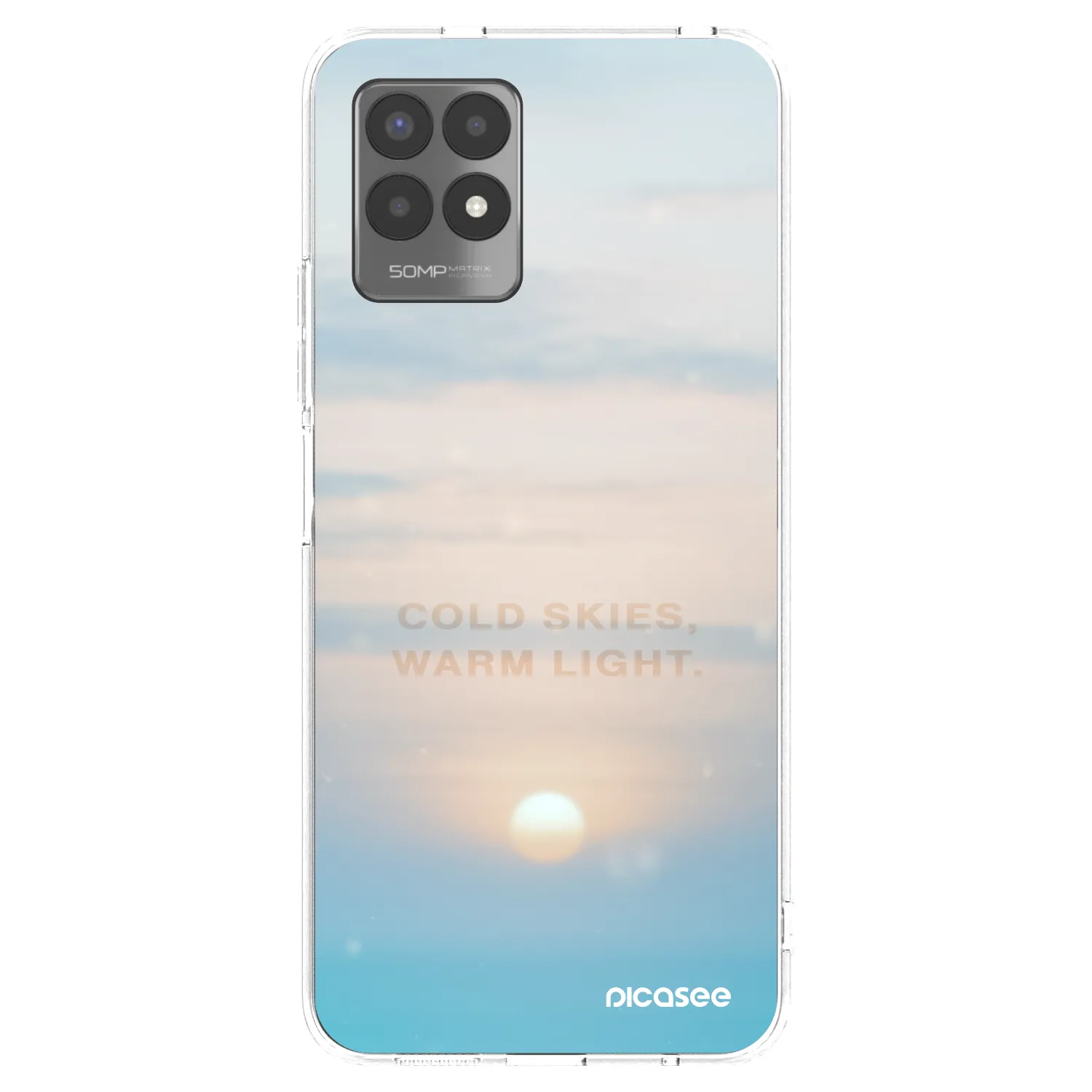 Picasee silikonska prozirna maskica za Realme 8i - COLD SKIES