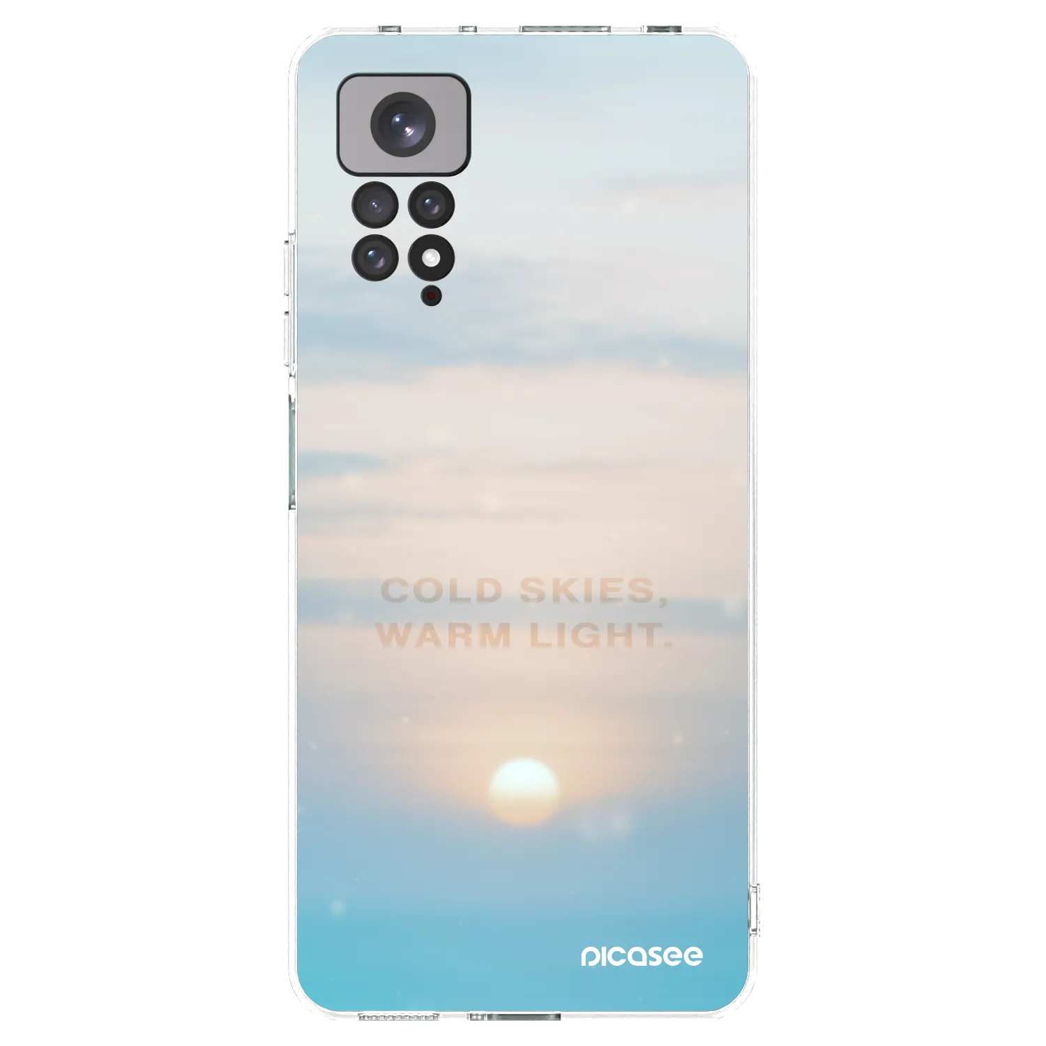 Picasee silikonska prozirna maskica za Xiaomi Redmi Note 11S 4G - COLD SKIES