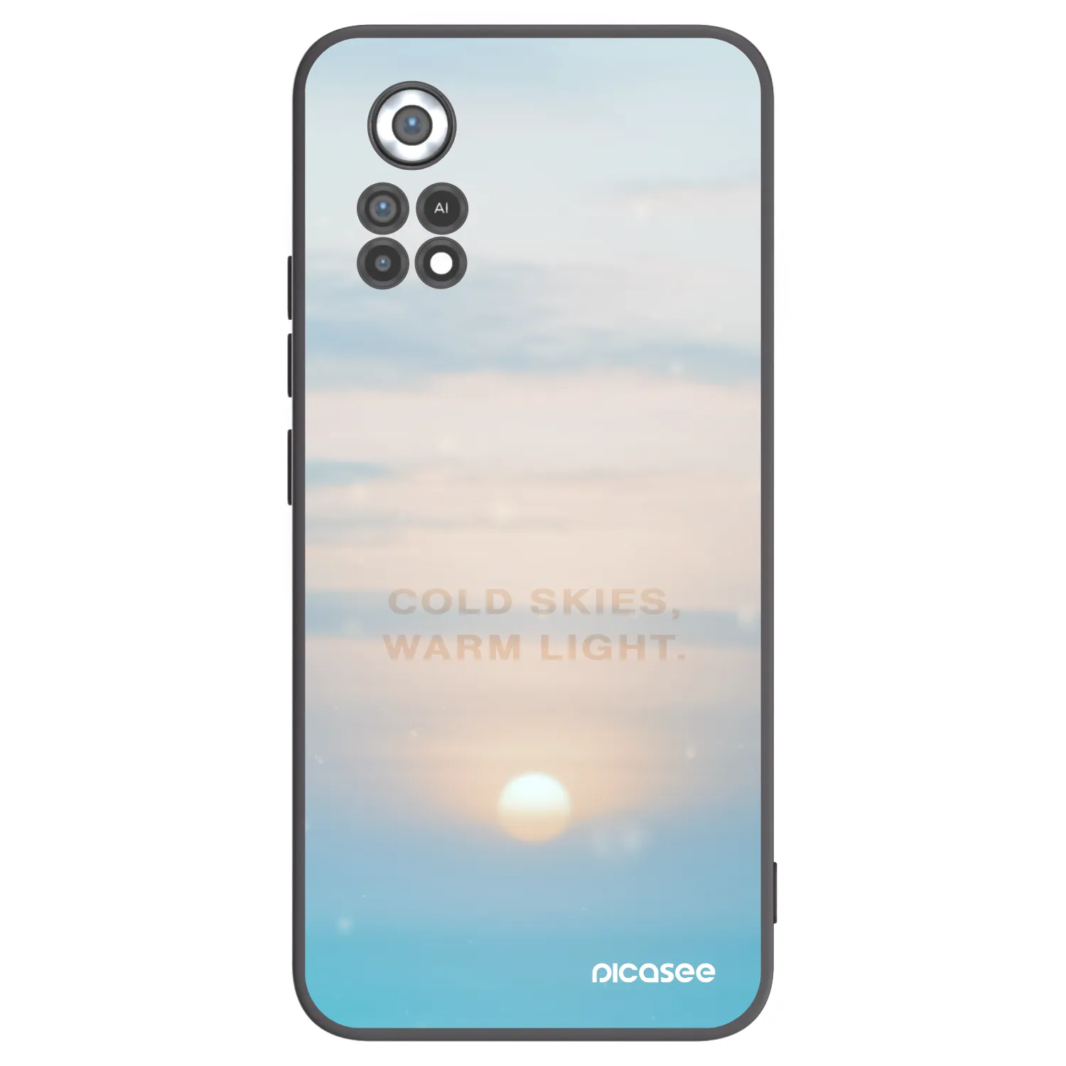Picasee crna silikonska maskica za Xiaomi Poco X4 Pro 5G - COLD SKIES