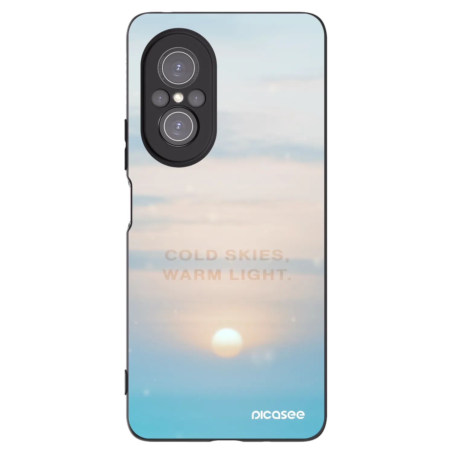 Picasee crna silikonska maskica za Huawei Nova 9 SE - COLD SKIES