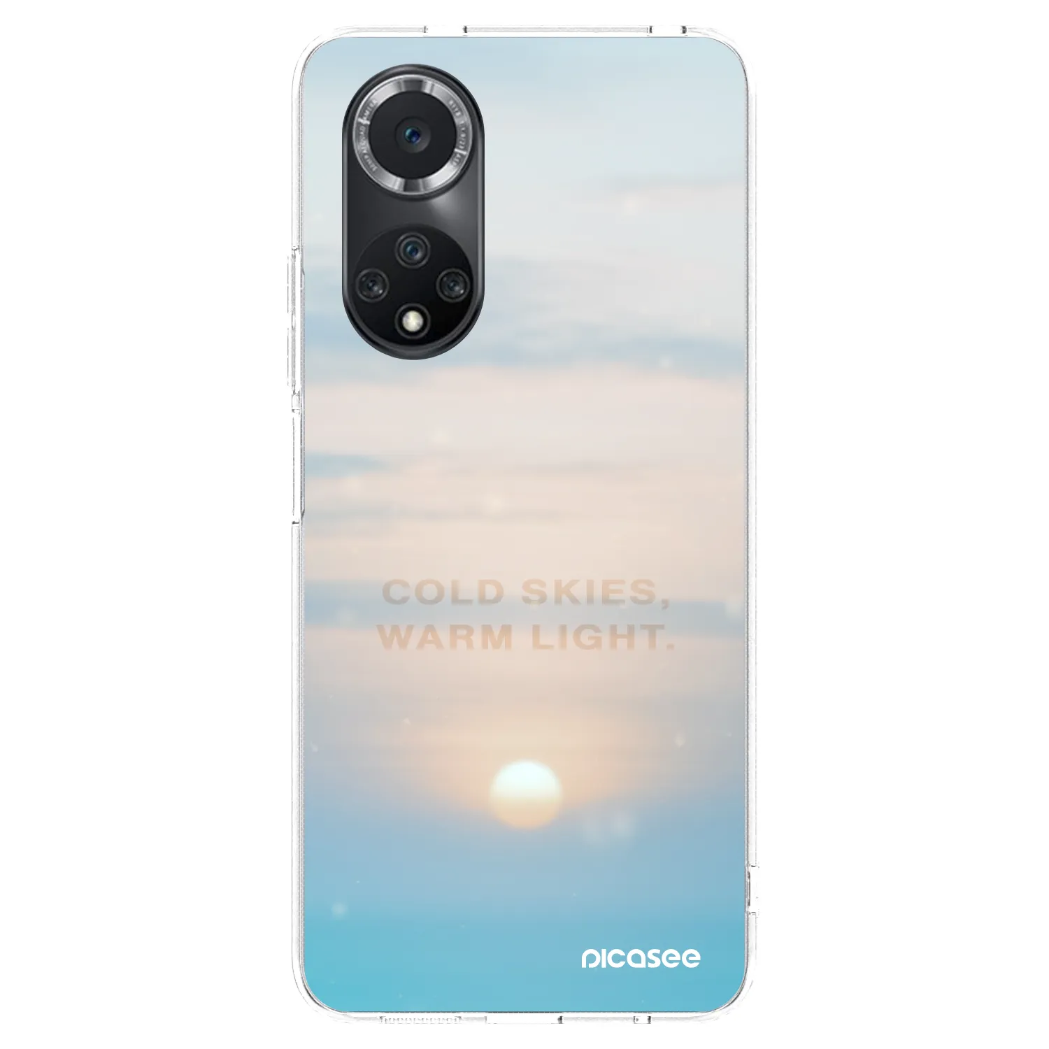 Picasee silikonska prozirna maskica za Huawei Nova 9 SE - COLD SKIES