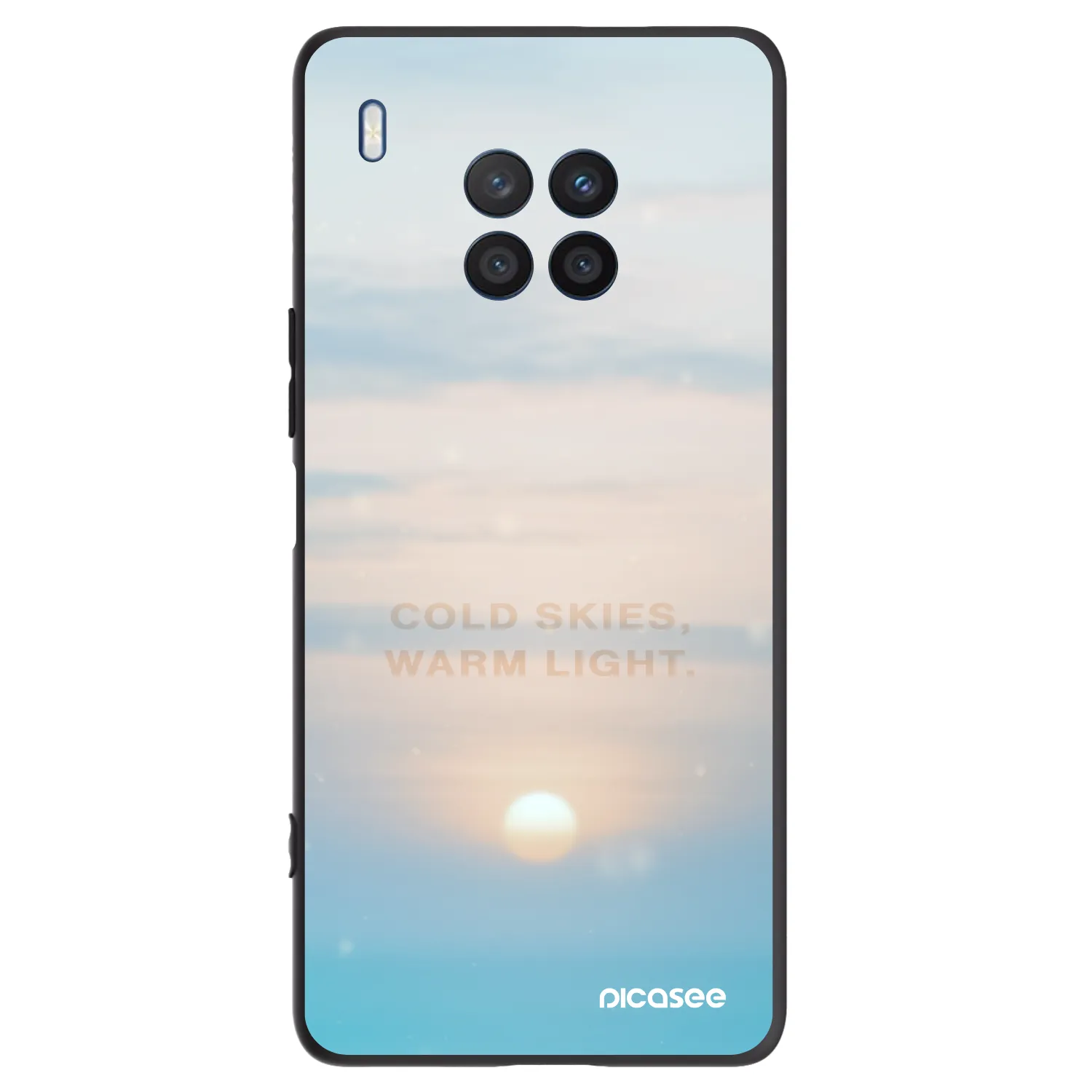 Picasee crna silikonska maskica za Honor 50 Lite - COLD SKIES