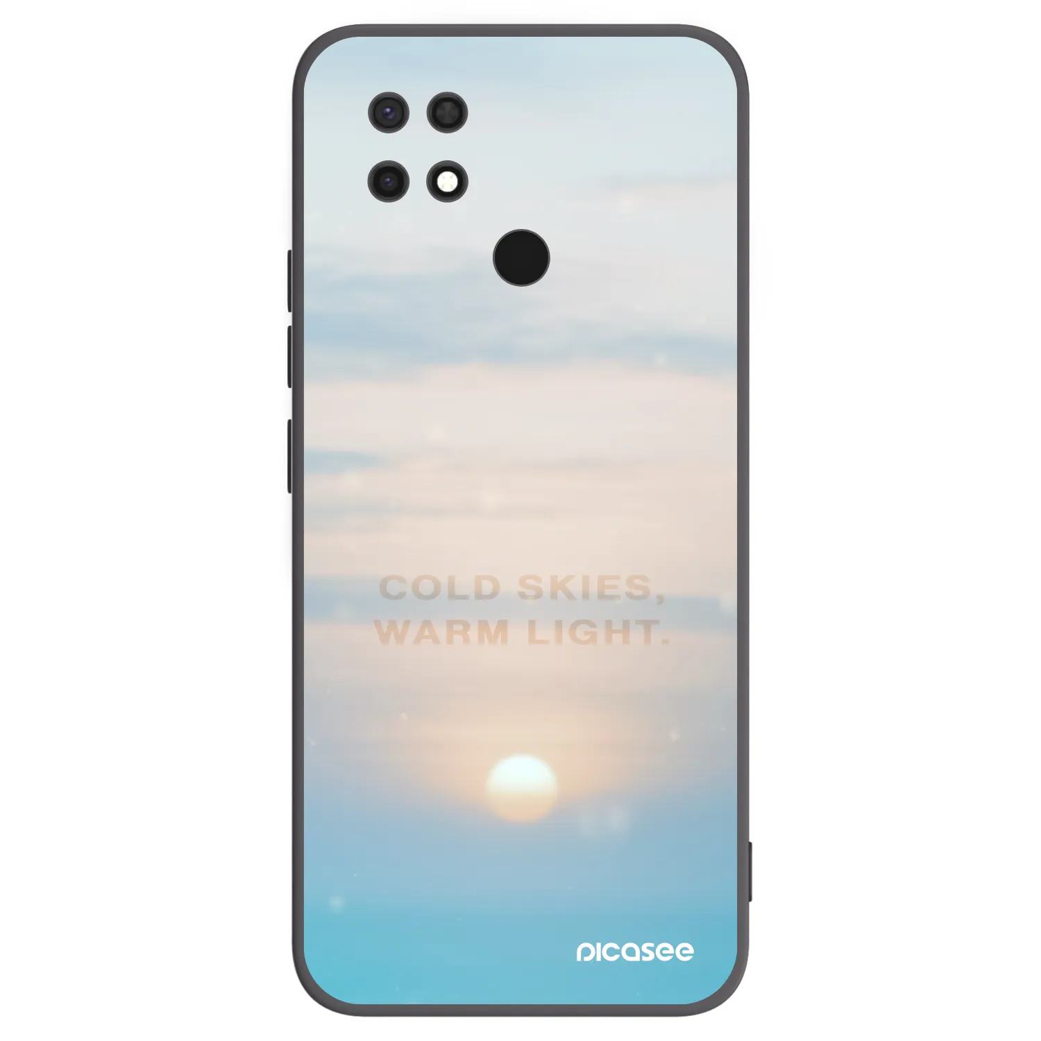 Picasee crna silikonska maskica za Xiaomi Redmi 10C - COLD SKIES