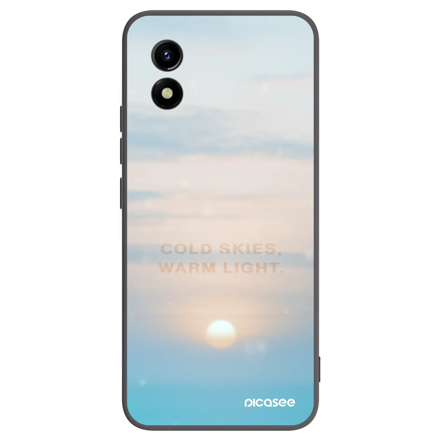 Picasee crna silikonska maskica za Vivo Y01 - COLD SKIES