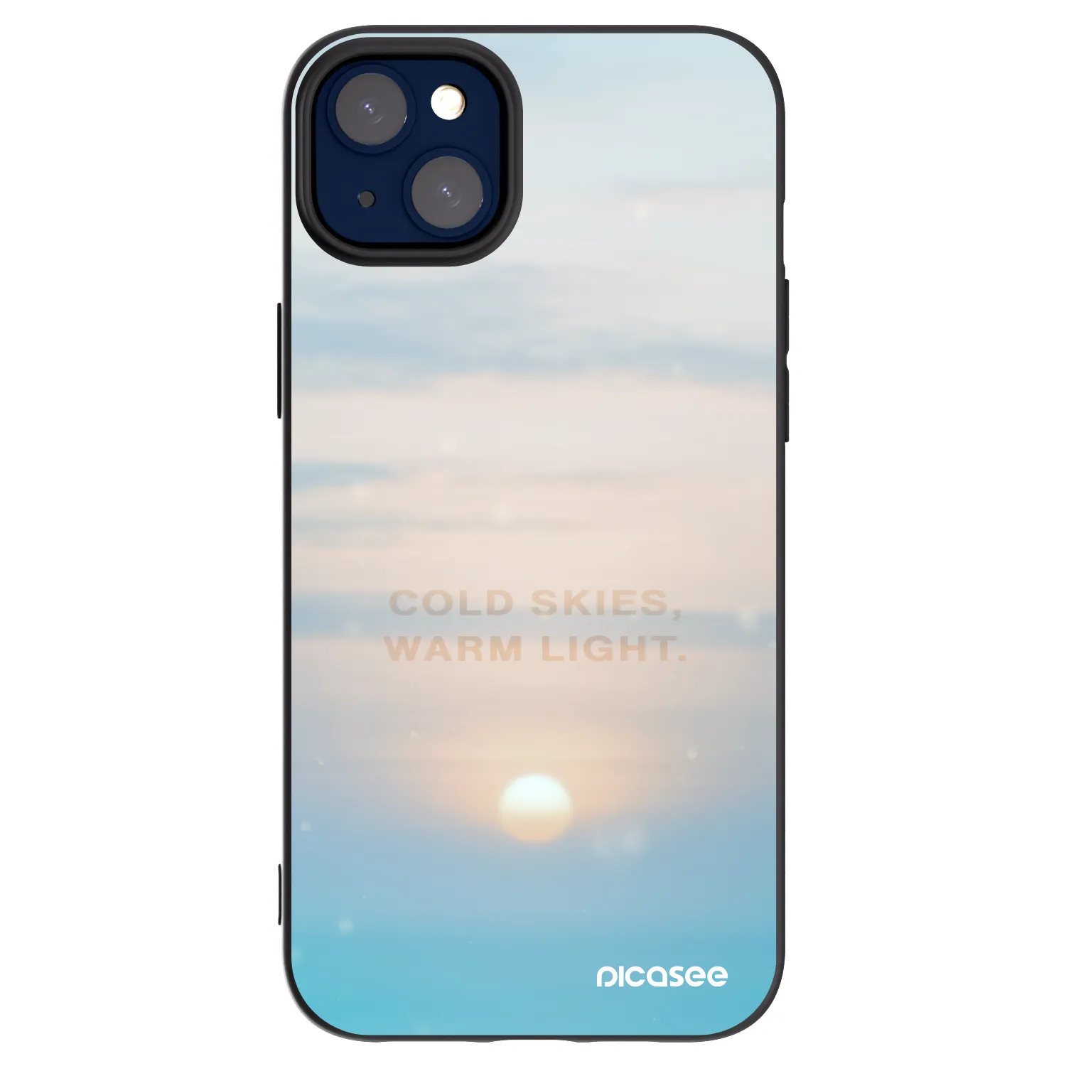Picasee crna silikonska maskica za Apple iPhone 14 Plus - COLD SKIES