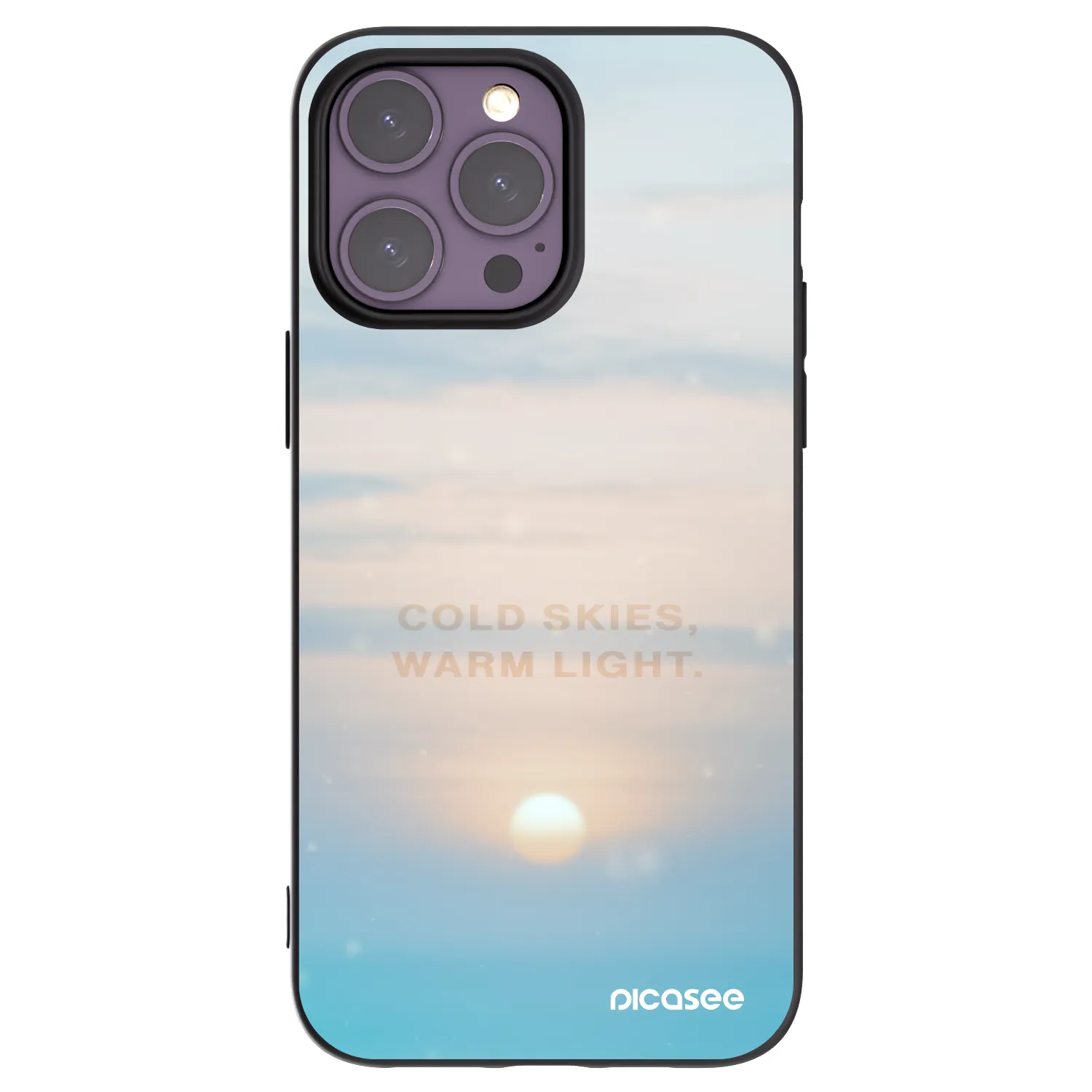 Picasee crna silikonska maskica za Apple iPhone 14 Pro Max - COLD SKIES