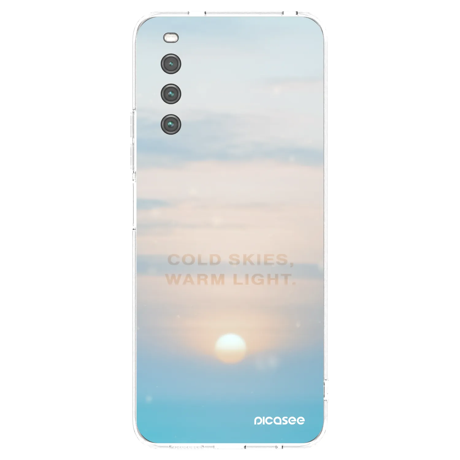Picasee silikonska prozirna maskica za Sony Xperia 10 IV 5G - COLD SKIES