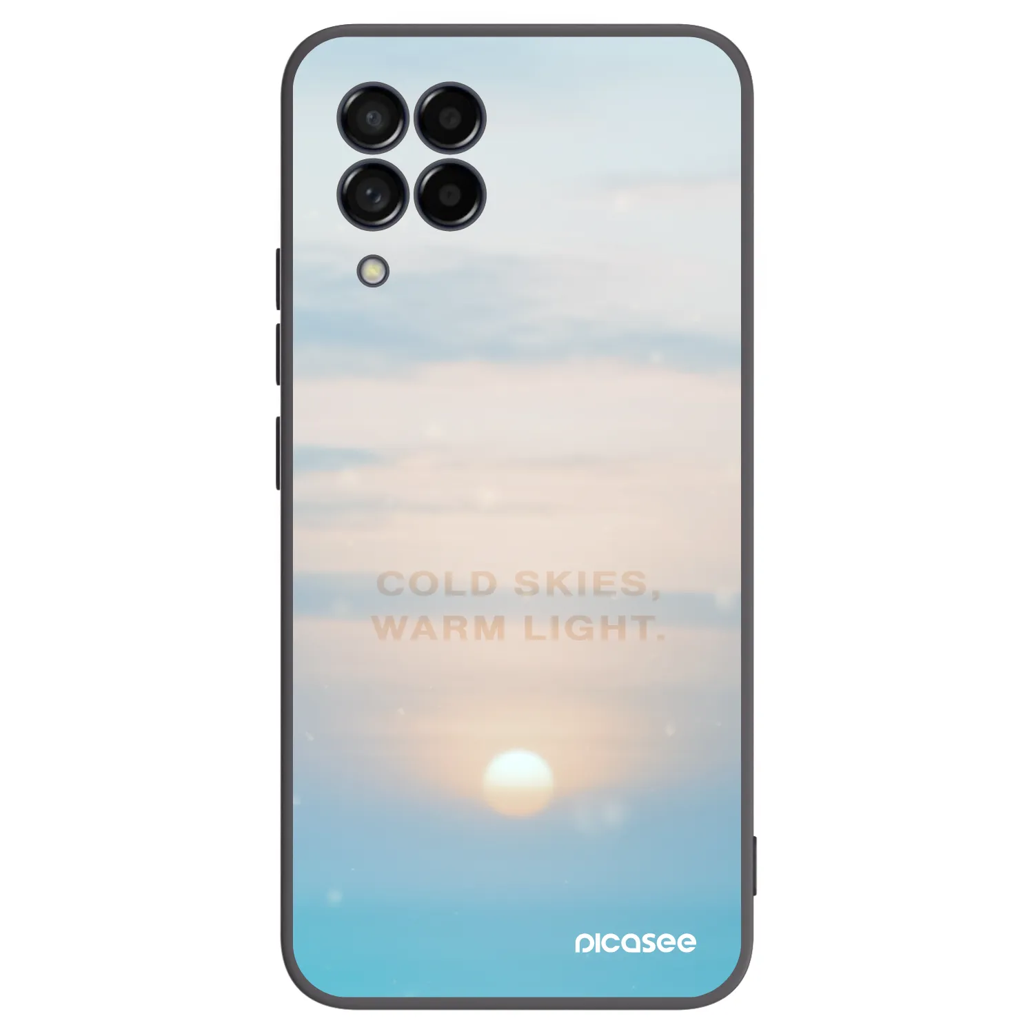 Picasee crna silikonska maskica za Samsung Galaxy M53 5G - COLD SKIES
