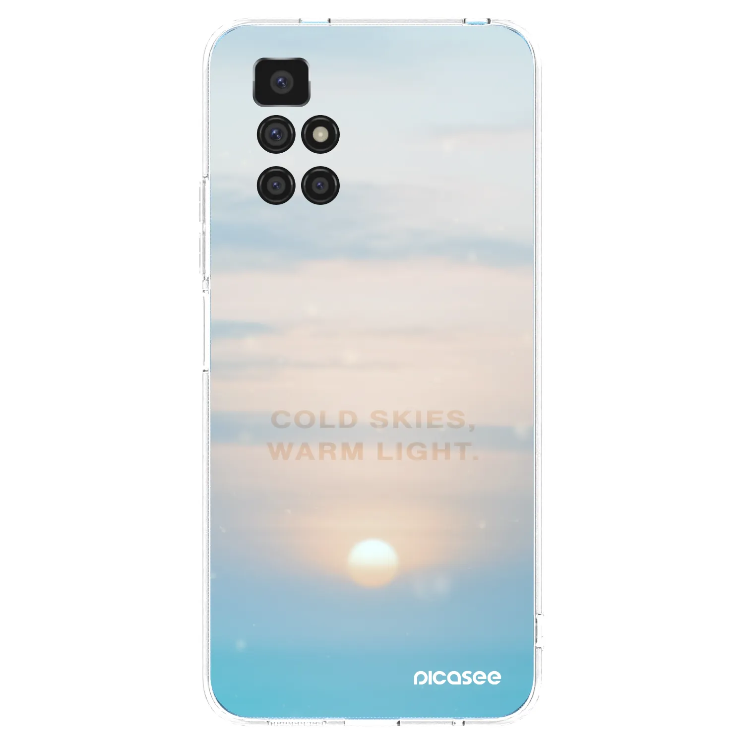 Picasee silikonska prozirna maskica za Xiaomi Redmi 10 (2022) - COLD SKIES